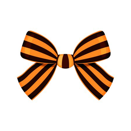 Military Saint George Ribbon bow isolated on whiteのイラスト素材