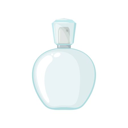 Perfume bottle icon in flat style isolated on white background. Vector illustration.のイラスト素材