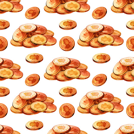 Gold coins patternの写真素材