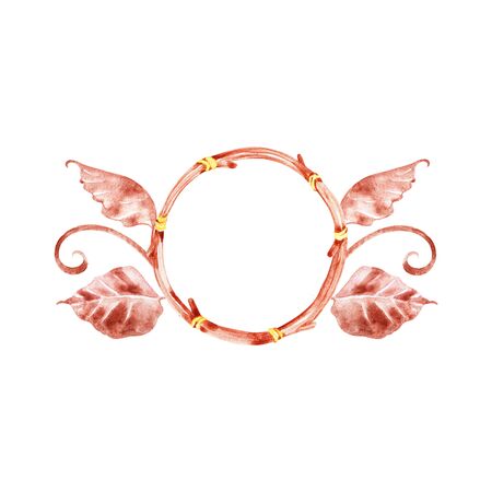 Watercolor decoration bohemian compositionの写真素材