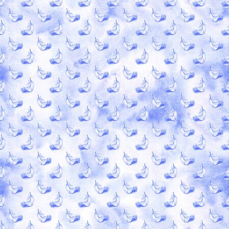 Watercolor birds feathers boho pattern. Seamless texture with hand drawn feathers. Illustration for your design. Bright colors.の写真素材