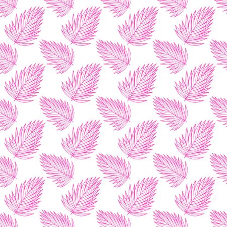 Tropical neon leaves pattern.のイラスト素材