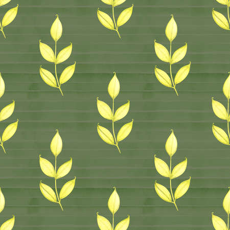 Spring tender green leaves, watercolor, pattern, abstract, wallpaper.