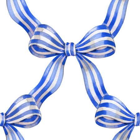 Coquette ribbons and Bows Seamless Pattern Romantic Vintage Inspired Designの写真素材
