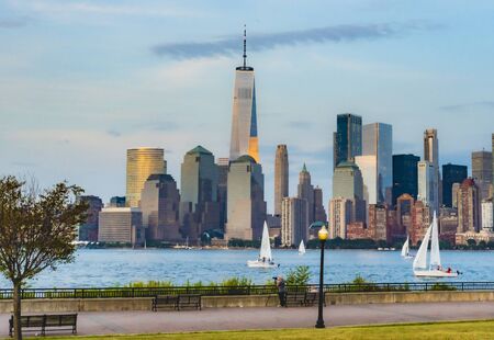 New York City Sky Lines are some of the best city sky line views in the world.の写真素材