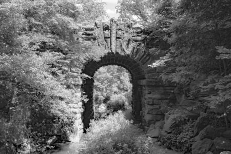 Bridges found in central parkの写真素材