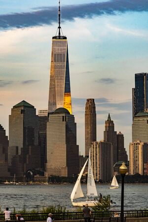 New York City Sky Lines are some of the best city sky line views in the world.の写真素材