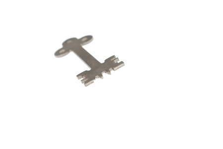 unic steel modern key on white background 3の写真素材