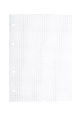 page from notebook
