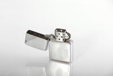 metal lighter isolated 2の写真素材