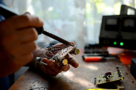 board chip solderingの写真素材