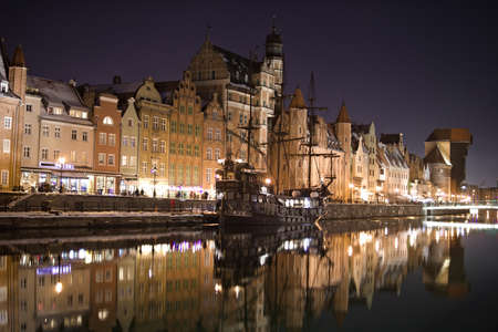 Old town by night, Gdansk