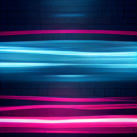 Ambient Gen Z Data Streams Abstract Content Pink Blue Neon background Generative AI Tools Technology illustrationの素材
