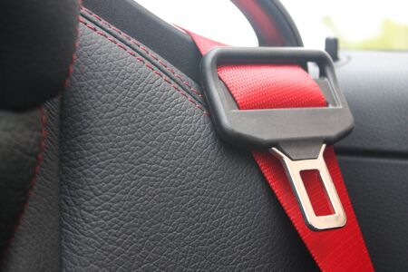 Red seat belt