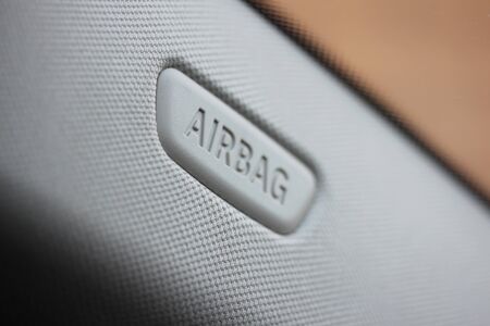 Vehicle airbag badgeの写真素材