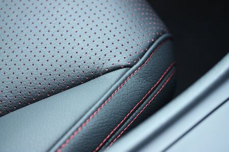 Luxury vehicle leather seatの写真素材