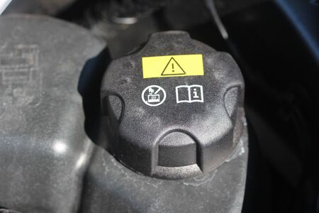 Vehicle coolant capの写真素材