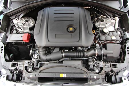 Modern car engine bay