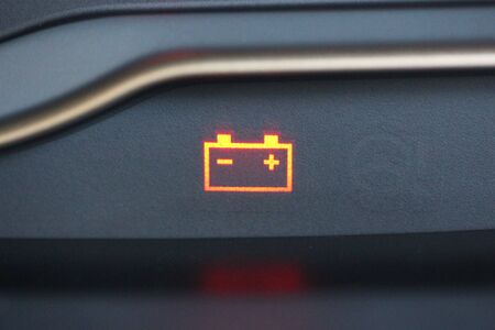 Vehicle battery warning lamp