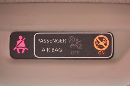 Vehicle airbag and seat warning lights