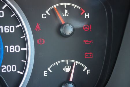 Budget vehicle coolant and fuel gauges