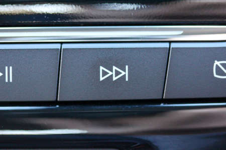 Skip / next button on vehicle dashboard