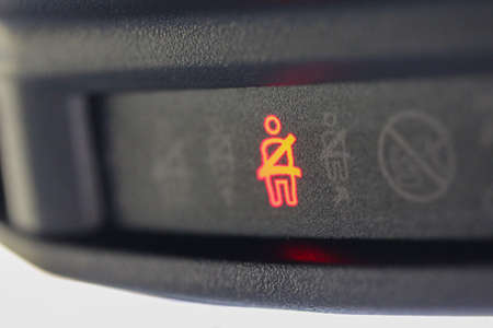 Illuminated fasten seat belt signの写真素材