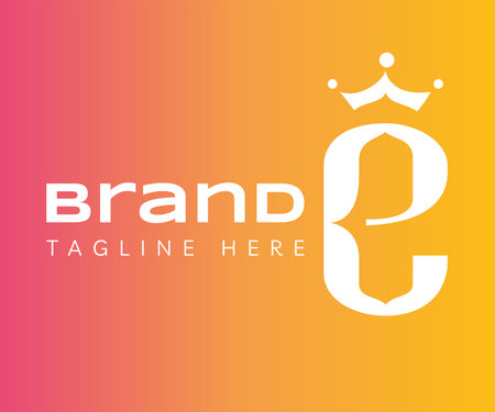 Letter E logo icon design template elements. Creative logo with initial letter E and crown icon. Usable for Branding and Business Logos.のイラスト素材