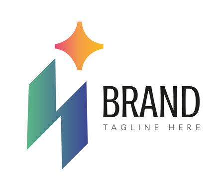 Letter I logo icon design template elements. Usable for Branding and Business Logos.のイラスト素材