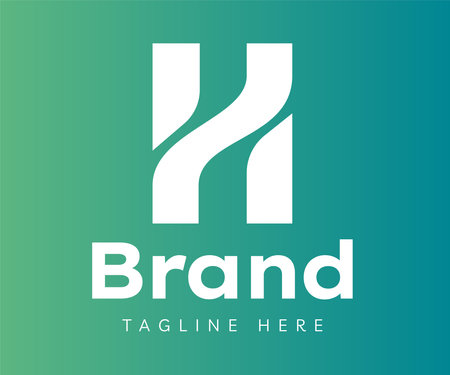 Letter H logo icon design template elements. Usable for Branding and Business Logos.のイラスト素材