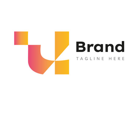 Letter U logo icon design template elements. Usable for Branding, Business and Technology Logos.のイラスト素材