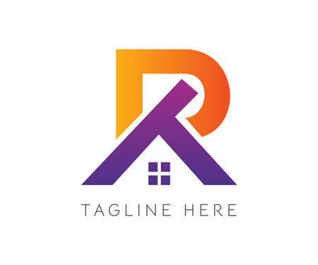 Modern build logo icon design template elements. Creative logo with initial letter TP or PT in house shape. Usable for Branding and Business Logos.のイラスト素材