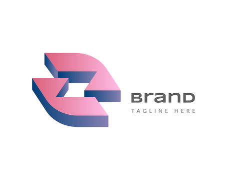 Letter Z logo icon design template elements. Usable for Branding, Business and Technology Logos.のイラスト素材