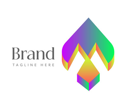 Arrow logo icon design template elements. Usable for Branding, Business and Technology Logos.のイラスト素材