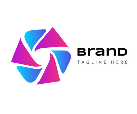 Flower logo icon design template elements. Usable for Branding and Business Logos.のイラスト素材