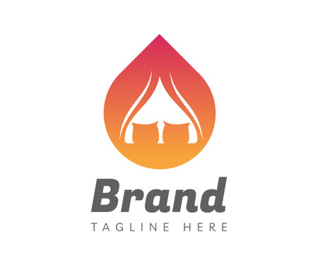 House logo icon design template elements. Usable for Branding and Business Logos.のイラスト素材