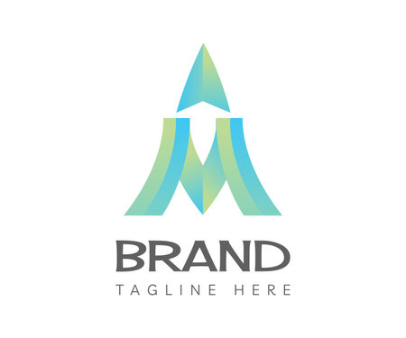 Letter M logo icon design template elements. Usable for Branding and Business Logos.のイラスト素材