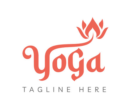 Yoga logo icon design template elements. Usable for Branding and Business Logos.のイラスト素材