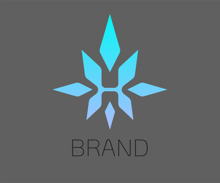 Flower logo icon design template elements. Usable for Branding and Business Logos.のイラスト素材