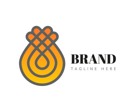 Craft logo icon design template elements. Usable for Branding and Business Logos.のイラスト素材