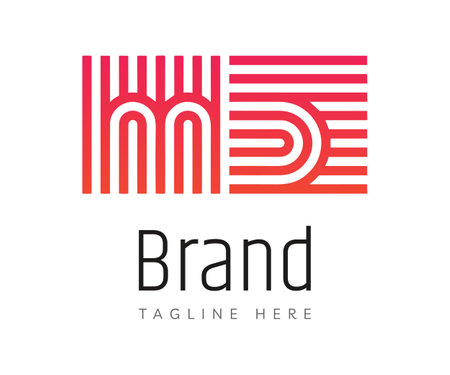 Letter M logo icon design template elements. Usable for Branding and Business Logos.のイラスト素材