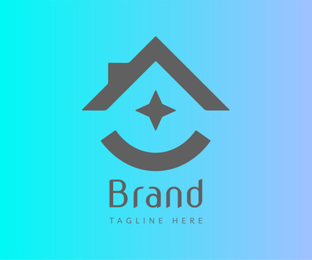 House logo icon design template elements. Usable for Branding and Business Logos.のイラスト素材