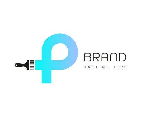 Letter P logo icon design template elements. Usable for Branding and Business Logos.のイラスト素材