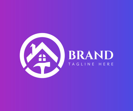 House logo icon design template elements. Usable for Branding and Business Logos.のイラスト素材