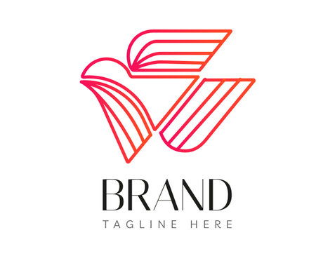 Bird logo icon design template elements. Usable for Branding and Business Logos.のイラスト素材