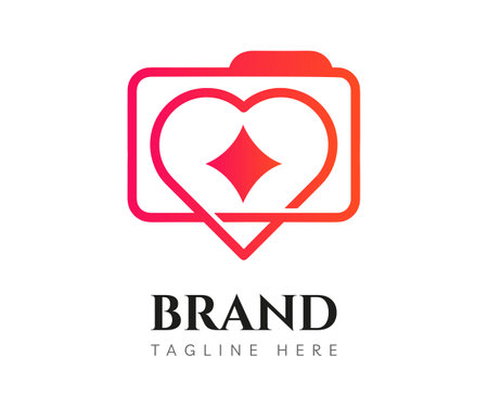 Camera logo icon design template elements. Usable for Branding, Business and Technology Logos.のイラスト素材