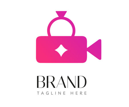 Camera logo icon design template elements. Usable for Branding, Business and Technology Logos.のイラスト素材