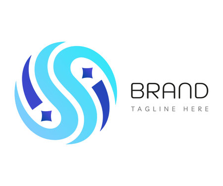 Circle logo icon design template elements. Usable for Branding and Business Logos.のイラスト素材