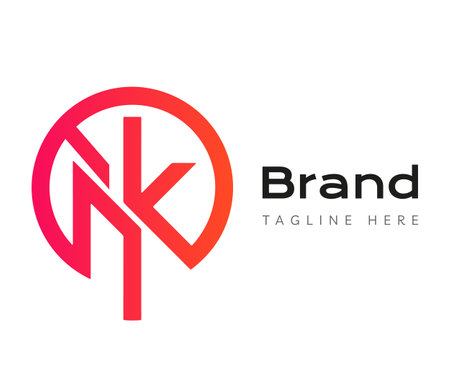 Circle logo icon design template elements. Usable for Branding and Business Logos.のイラスト素材