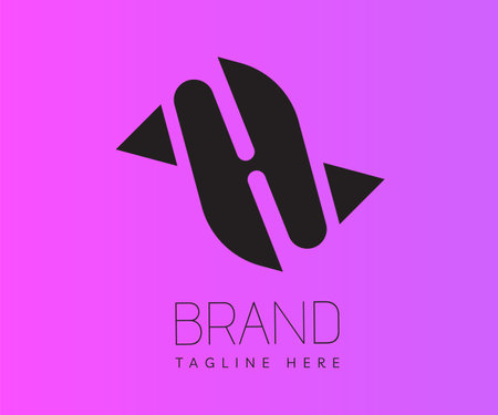 Triangle logo icon design template elements. Usable for Branding, Business and Technology Logos.のイラスト素材